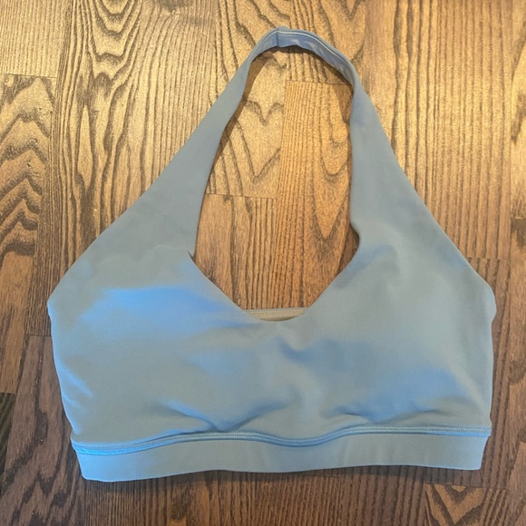 Aumnie blue halter style sports bra small - Picture 3 of 6
